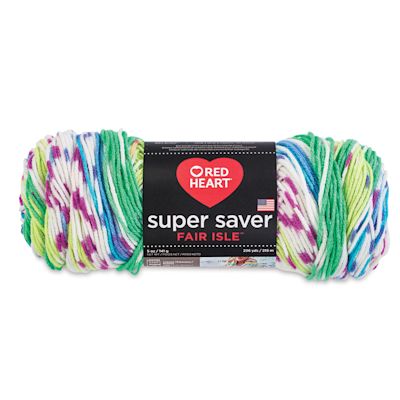 Red Heart Super Saver Yarn-Fair Isle Parrot
