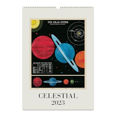Cavallini 2023 Wall Calendar - Celestial (Front cover)