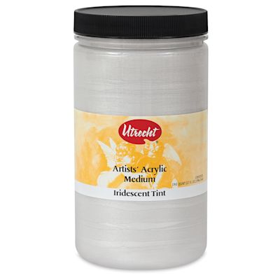 Utrecht Acrylic Medium - Iridescent Tinting Medium, Quart