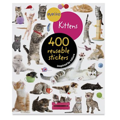 Eyelike Kittens Reusable Stickers, Book Cover