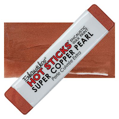 Enkaustikos Hot sticks Encaustic Wax Paint - Super Copper Pearl, 13 ml stick