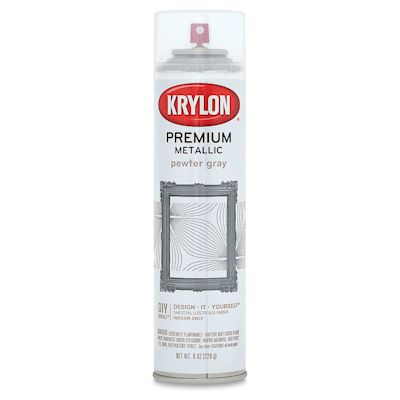 Krylon Premium Metallic Spray Paint - Pewter Gray, 8 oz