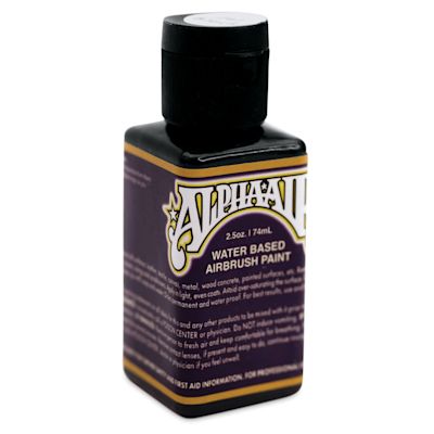 Alpha6 AlphaAir Airbrush Ready Paint - Jet Black, 2.5 oz, Bottle