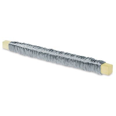 Craft Decor Floral Paddle Wire - Silver, 28 Gauge, 98 ft