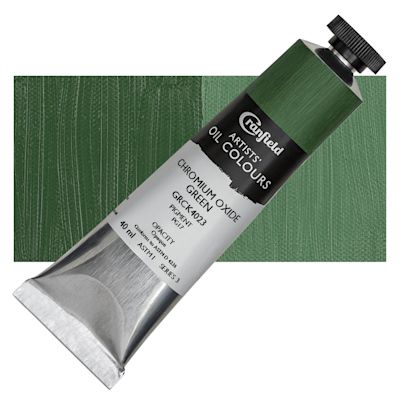 Cranfield Artists' Oils - Chromium Oxide Green, 40 ml, Tube