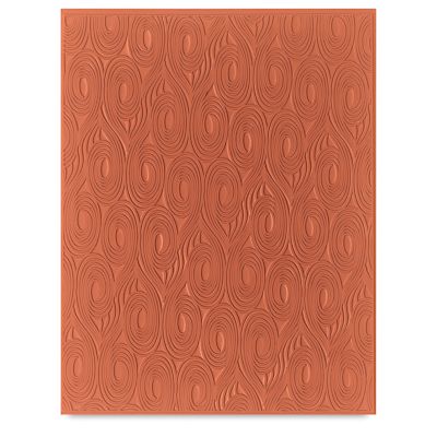 Mayco Designer Clay Mat - Top view of Swirls Pattern template