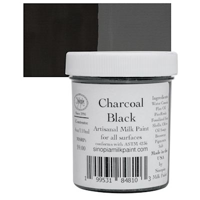 Sinopia Milk Paint - Charcoal Black, 4 oz