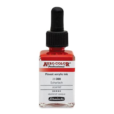 Schmincke Aero Color Professional Airbrush Color - 28 ml, Scarlet