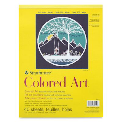 Strathmore Colored Art Paper Pad - 9" x 12 (front cover)