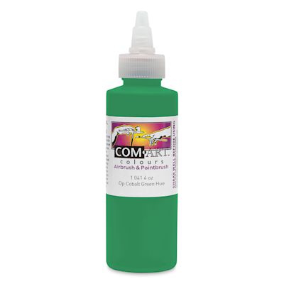 Iwata Com-Art Airbrush Color - 4 oz, Opaque Cobalt Green Hue