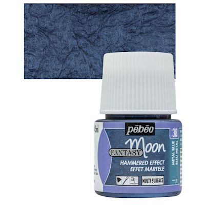Pebeo Fantasy Moon Paints - Metal Blue, 45 ml bottle