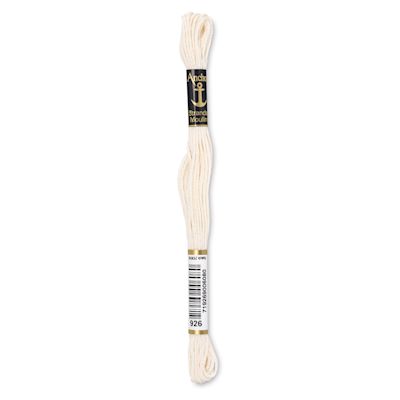 Anchor Embroidery Floss - Pkg of 12, White Family 0926