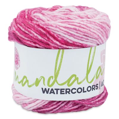 Lion Brand Mandala Watercolors Yarn - Teaberry, 164 yards