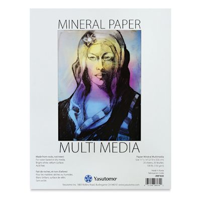 Yasutomo Mineral Paper Artist Pad - 11" x 14", 20 Sheets, 100 lb (150 gsm)