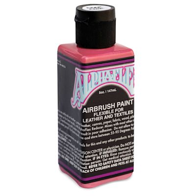 Alpha6 AlphaFlex Airbrush Textile and Leather Paint - Dark Pink, 5 oz