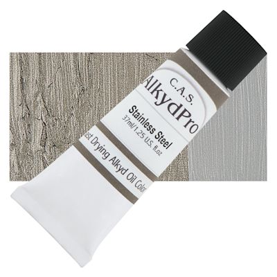 CAS AlkydPro Fast-Drying Alkyd Oil Color - Stainless Steel, 37 ml tube