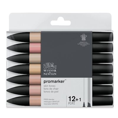 Winsor & Newton ProMarkers - Skintones, Set of 13