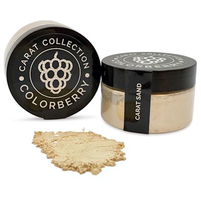 Colorberry Carat Collection Dry Resin Pigment - Sand, 50 g, Jar (Shown in and out of jar)
