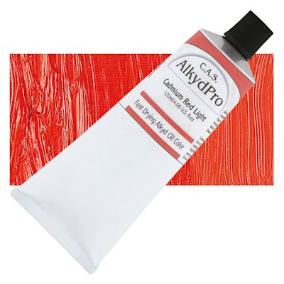 CAS AlkydPro Fast-Drying Alkyd Oil Color - Cadmium Red Light, 120 ml tube