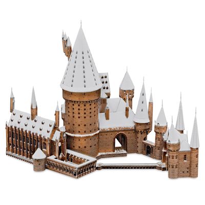 Metal Earth Harry Potter 3D Metal Model Kit - Hogwarts in the Snow (finished example)