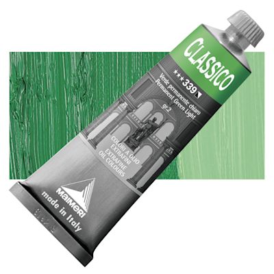 Maimeri Classico Oil Color - Permanent Green Light, 60 ml tube