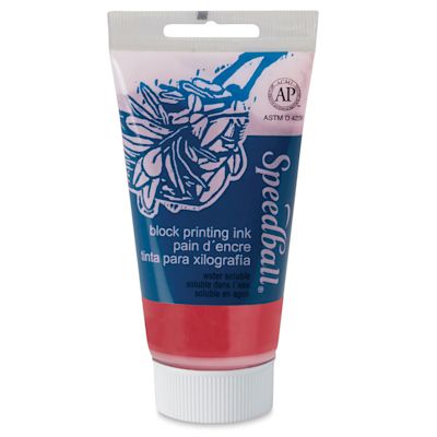 Speedball Water-Soluble Block Printing Ink - Red, 2.5 oz