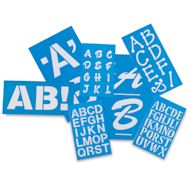 Westcott BetterLetter Plastic Letter Stencils Westcott BetterLetter Plastic Letter Stencils