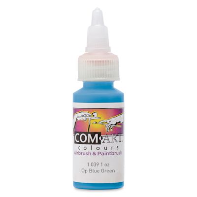 Iwata Com-Art Airbrush Color - 1 oz, Opaque Blue Green