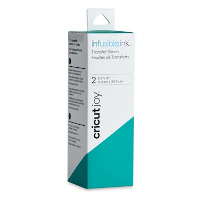 Cricut Joy Infusible Ink Transfer Sheets - Bright Teal, 4-1/2" x 12", Package of 2 (In packaging)