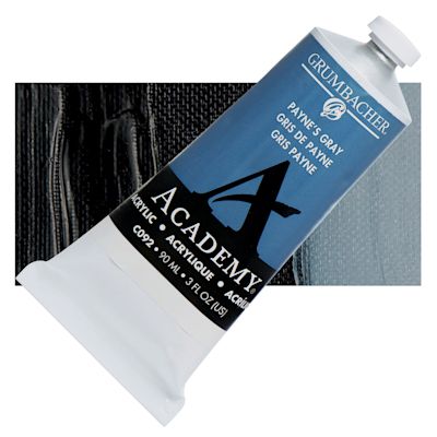 Grumbacher Academy Acrylics - Payne's Gray, 90 ml tube