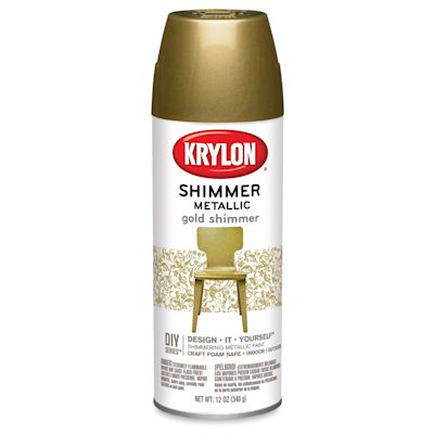 Krylon Shimmer Metallic Spray Paint - Gold, 11.5 oz can