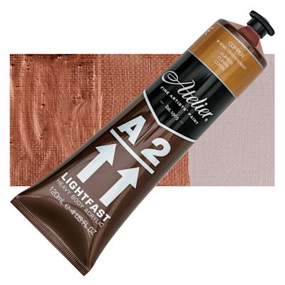 Chroma A2 Student Acrylics - Copper, 120 ml tube