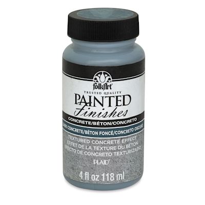 Folk Art Concrete Paint - Dark Concrete Paint, 4 oz