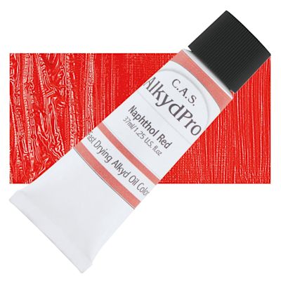 CAS AlkydPro Fast-Drying Alkyd Oil Color - Naphthol Red, 37 ml tube