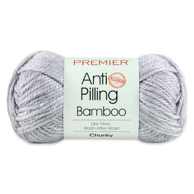 Premier Yarn Bamboo Chunky Yarn - Front view of Earl Gray color with label