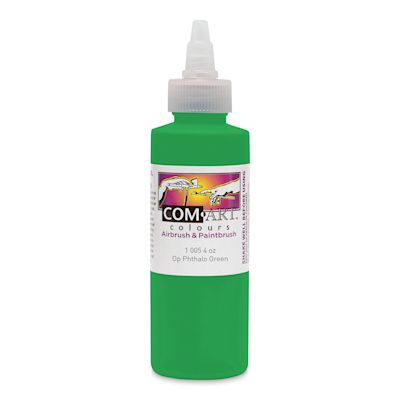 Iwata Com-Art Airbrush Color - 4 oz, Opaque Phthalo Green