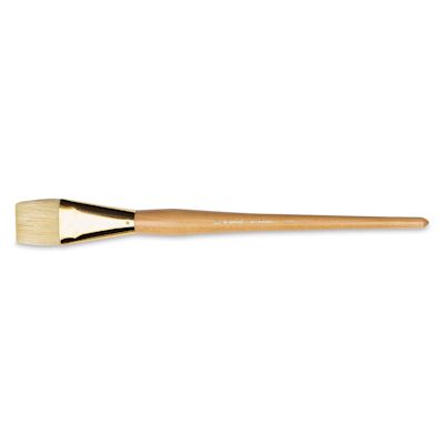 Raphael Extra White Bristle Brush - Bright, Long Handle, Size 30