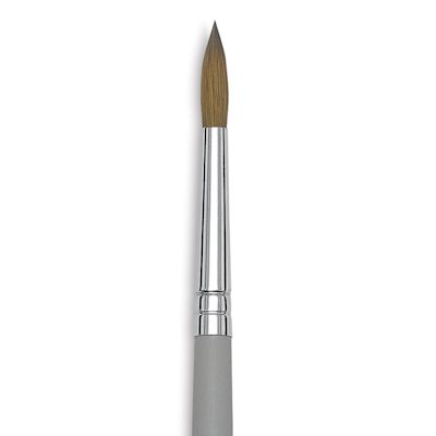 Da Vinci Ussuri Red Sable Brush - Round, Long Handle, Size 14