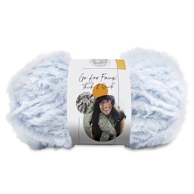 Lion Brand Go For Faux Thick And Quick Yarn - Blue Bengal, 24 yds