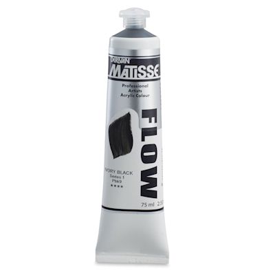 Matisse Flow Acrylic Ivory Black, 75 ml