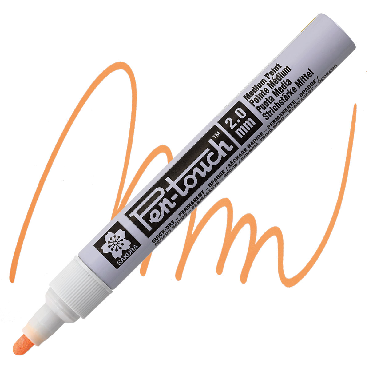 Sakura Pen Touch Paint Marker Medium Tip Fluorescent Orange BLICK