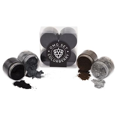 Colorberry OMG Pigment Set - Mineral, Set of 4, 25 g, Jars