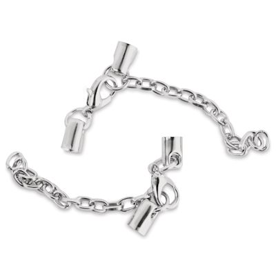 Realeather End Cap Assembly - Two End Caps for Jewelry shown