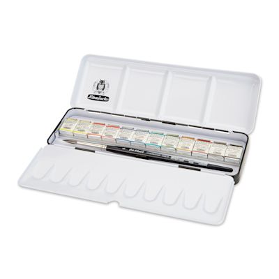 Schmincke Horadam Aquarell Watercolor Pans - Assorted Colors, Set of 12, Half Pans