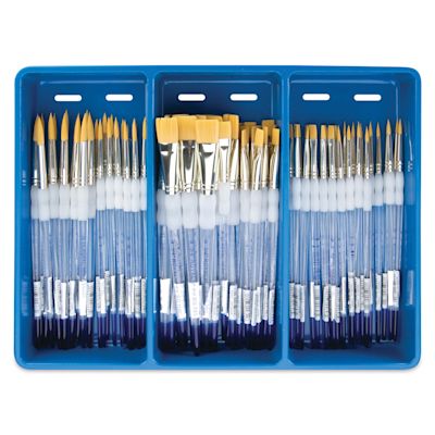 Royal Langnickel Soft-Grip Classroom Caddie - Rounds and Flats, Set of 72