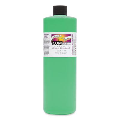 Iwata Com-Art Airbrush Color - 16 oz, Transparent Kelly Green