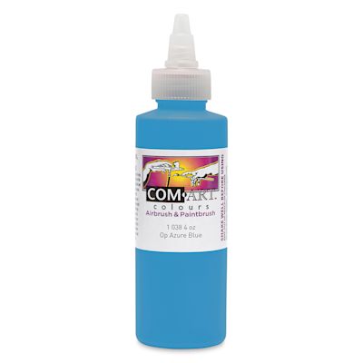 Iwata Com-Art Airbrush Color - 4 oz, Opaque Azure Blue
