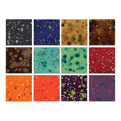 Amaco Crystaltex Glazes Set No. 4 - Class Pack of 12, Pint