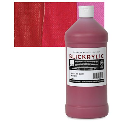Blickrylic Student Acrylics - Bright Red, Quart