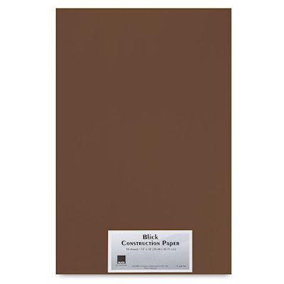 Blick Premium Construction Paper - 12" x 18", Chocolate Brown, 50 Sheets